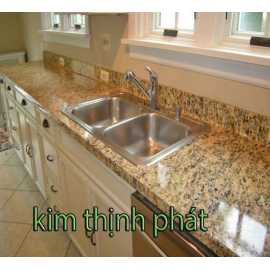 Thi công đá hoa cương bếp granite