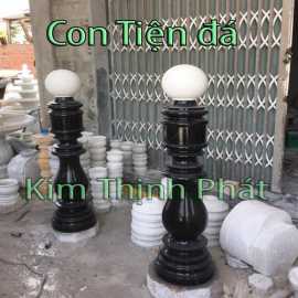 Đá hoa cương lan can đen vân mây