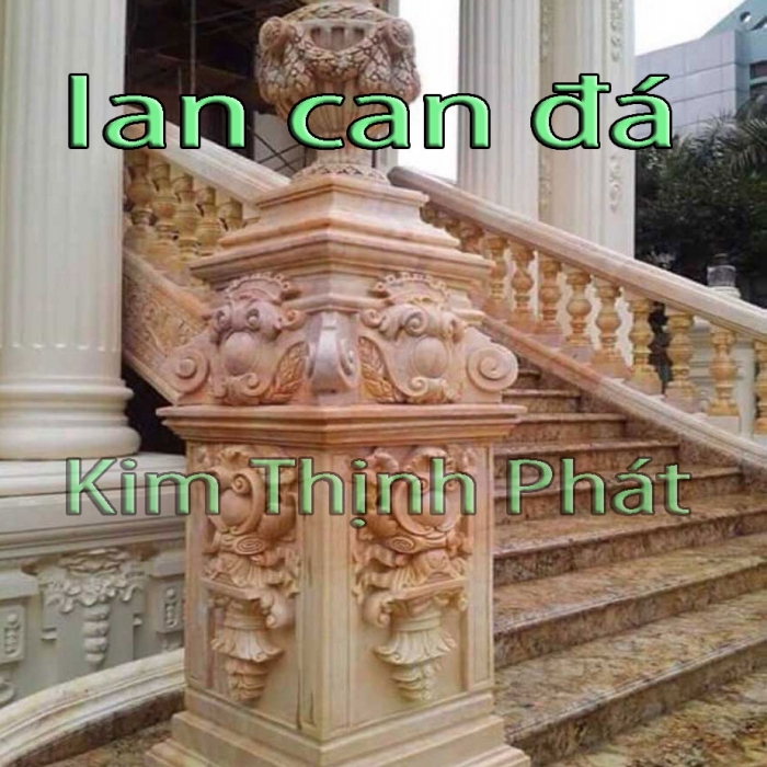 Đá hoa cương lan can thi công đường nét đẹp nhất.