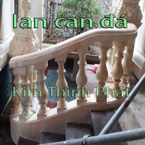 Đá hoa cương lan can kem chỉ đỏ