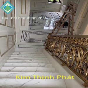 Đá tự nhiên lát Đá hoa cương cầu thang vô cùng độ đáo ấn tượng đá marble