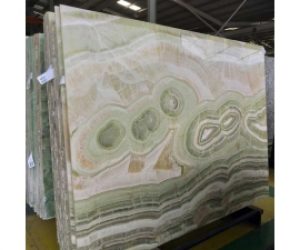 Giá đá hoa cương bếp marble onyx trắng xanh