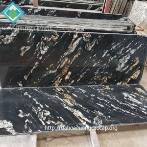 Giá đá hoa cương rẻ 1.30 màu đen vân xám trắng granite tự nhiên cho nét đẹp ngoại thất