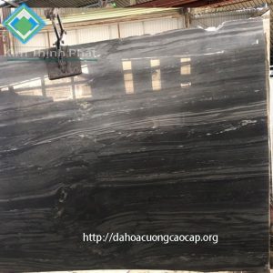 Giá đá hoa cương rẻ 1.31 vân xám thẳng màu nền đen cao cấp marble ấn tượng tự nhiên